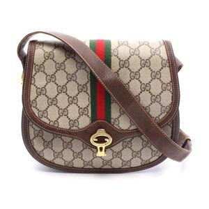 Gucci GG Supreme Shoulder Bag PVC Coated Canvas
